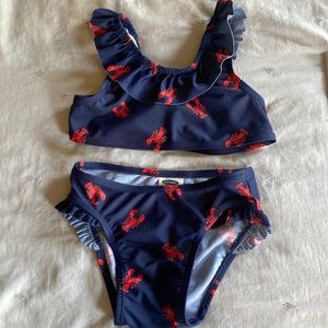 Old Navy Toddler Girl Lobster Print Bikini - 4T
